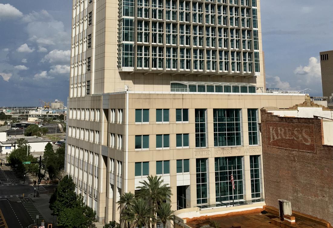 Sam M. Gibbons U.S. Courthouse in downtown Tampa